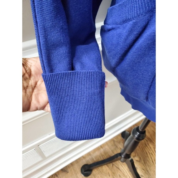 Jack Women's Solid Blue Acrylic Long Sleeve Round Neck Pullover Casual Sweater S - Picture 5 of 12